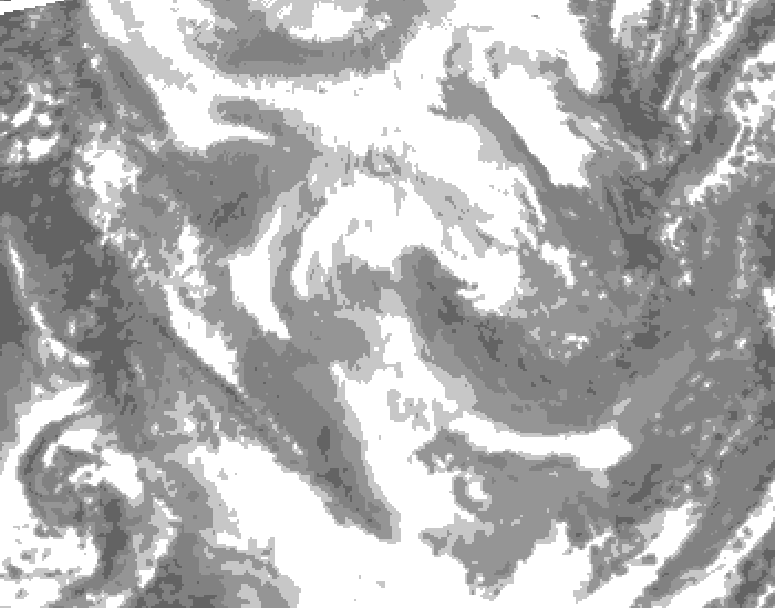 GDPS total cloud 156 hour forecast chart for Canada based on 2026/01/23 0000Z data