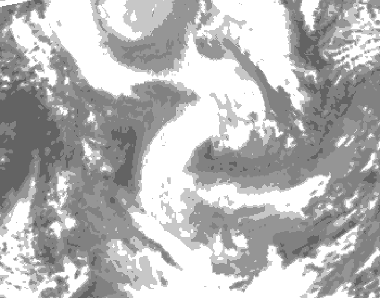 GDPS total cloud 144 hour forecast chart for Canada based on 2026/01/23 1200Z data