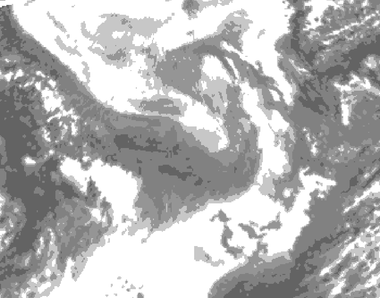 GDPS total cloud 204 hour forecast chart for Canada based on 2026/01/23 1200Z data