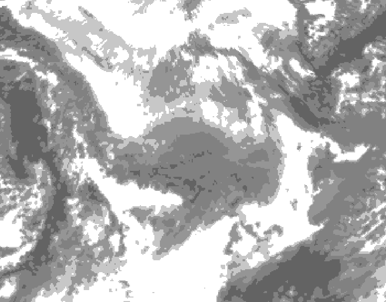 GDPS total cloud 216 hour forecast chart for Canada based on 2026/01/23 1200Z data