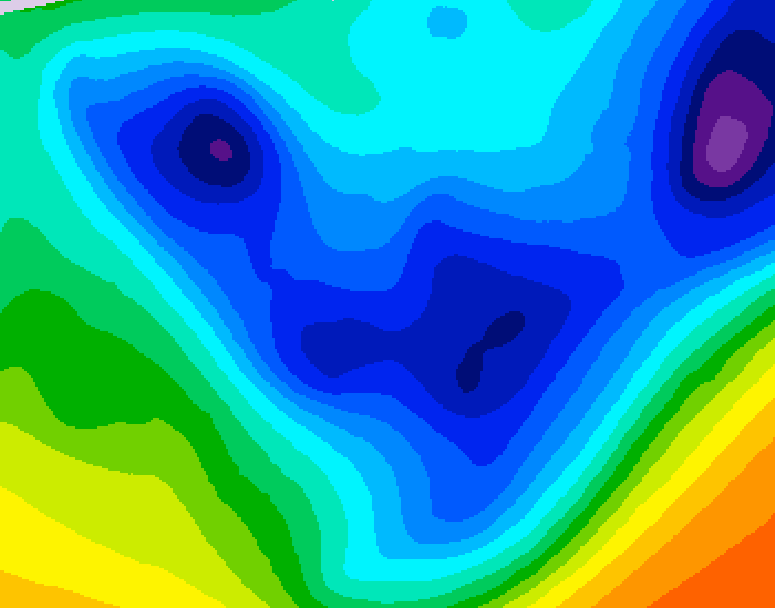 GDPS 500 millibar geopotential height 060 hour forecast chart for Canada based on 2026/01/24 0000Z data