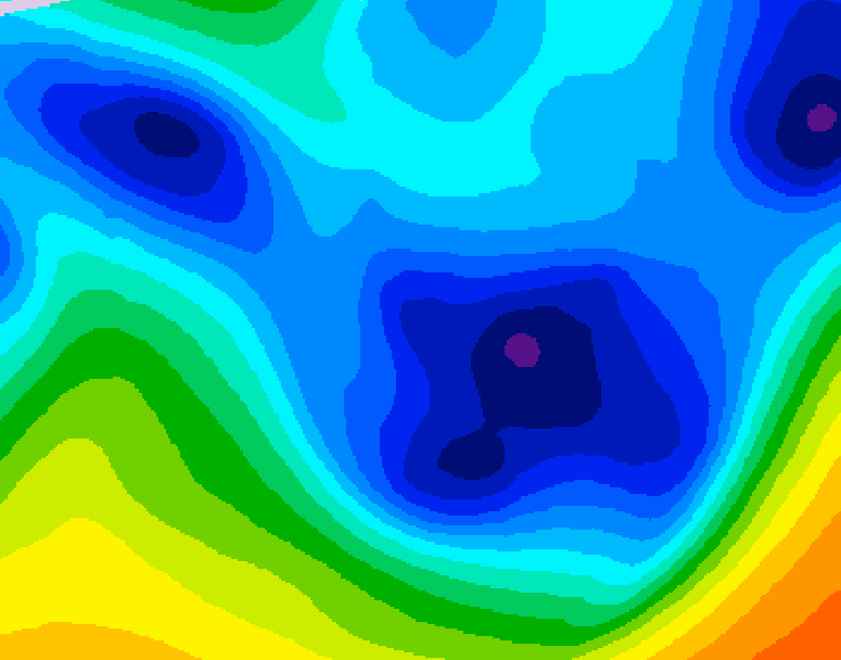 GDPS 500 millibar geopotential height 078 hour forecast chart for Canada based on 2026/01/24 0000Z data