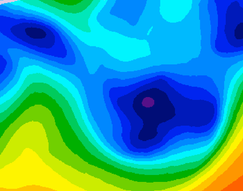 GDPS 500 millibar geopotential height 084 hour forecast chart for Canada based on 2026/01/24 0000Z data