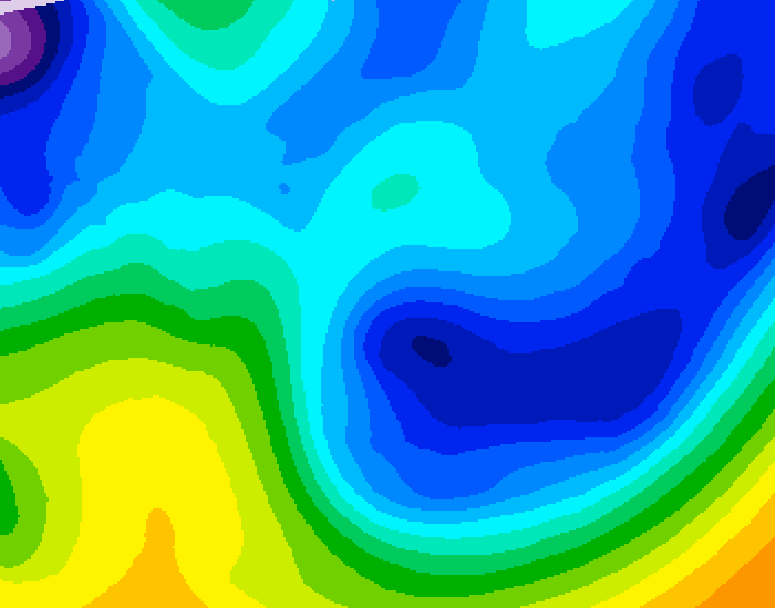 GDPS 500 millibar geopotential height 108 hour forecast chart for Canada based on 2026/01/24 0000Z data