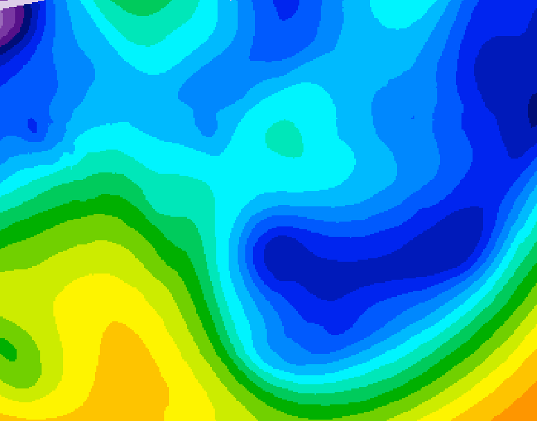 GDPS 500 millibar geopotential height 114 hour forecast chart for Canada based on 2026/01/24 0000Z data