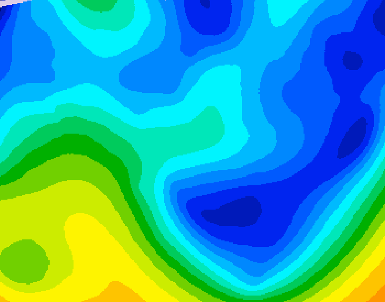 GDPS 500 millibar geopotential height 126 hour forecast chart for Canada based on 2026/01/24 0000Z data