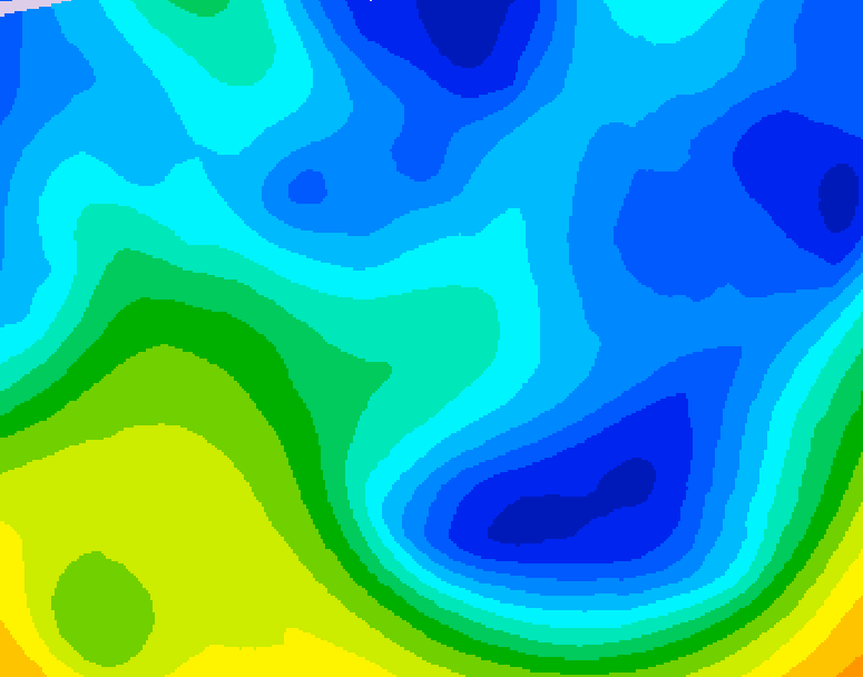 GDPS 500 millibar geopotential height 138 hour forecast chart for Canada based on 2026/01/24 0000Z data