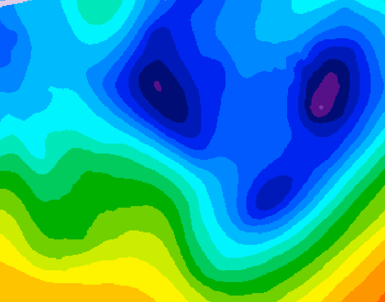 GDPS 500 millibar geopotential height 228 hour forecast chart for Canada based on 2026/01/24 0000Z data