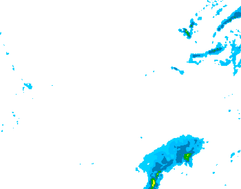 GDPS precipitation 042 hour forecast chart for Canada based on 2026/01/24 0000Z data