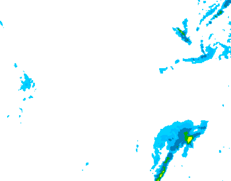 GDPS precipitation 048 hour forecast chart for Canada based on 2026/01/24 0000Z data