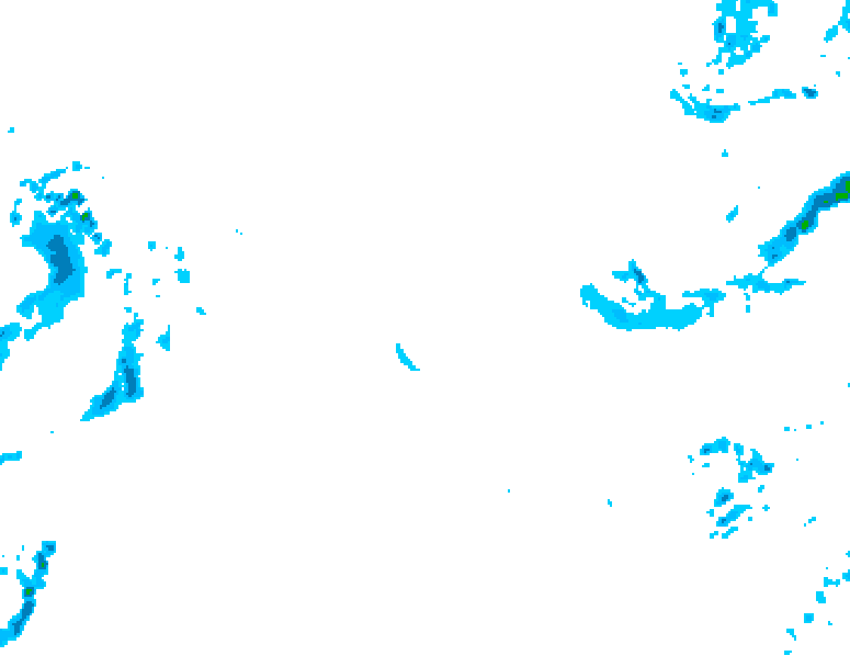 GDPS precipitation 102 hour forecast chart for Canada based on 2026/01/24 0000Z data