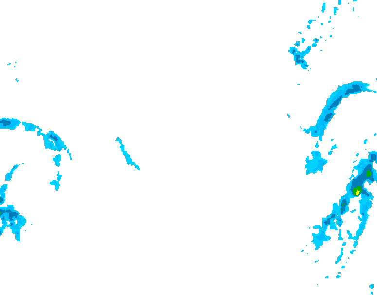 GDPS precipitation 174 hour forecast chart for Canada based on 2026/01/24 0000Z data