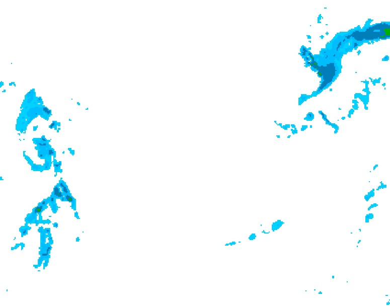 GDPS precipitation 210 hour forecast chart for Canada based on 2026/01/24 0000Z data