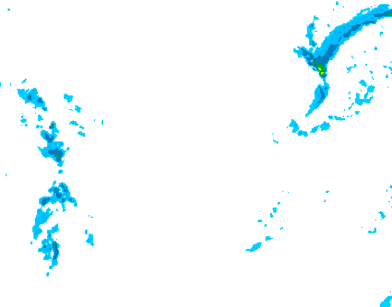 GDPS precipitation 216 hour forecast chart for Canada based on 2026/01/24 0000Z data