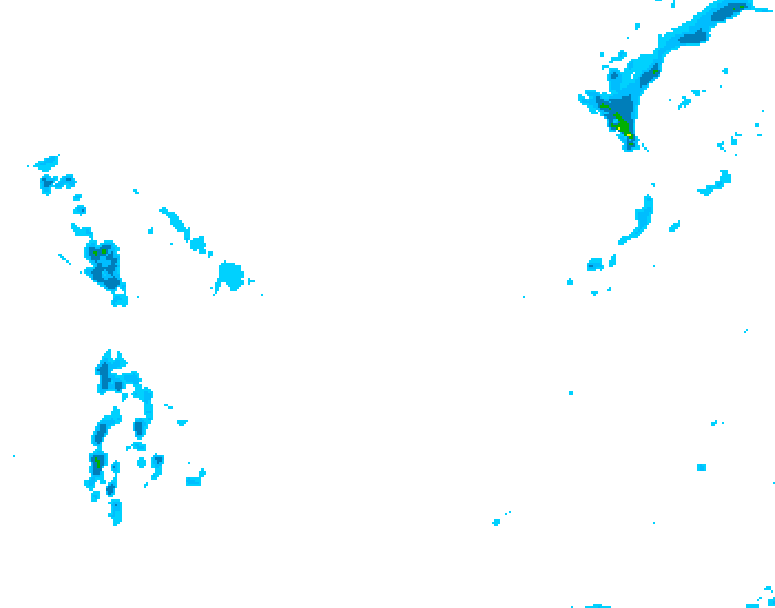GDPS precipitation 222 hour forecast chart for Canada based on 2026/01/24 0000Z data