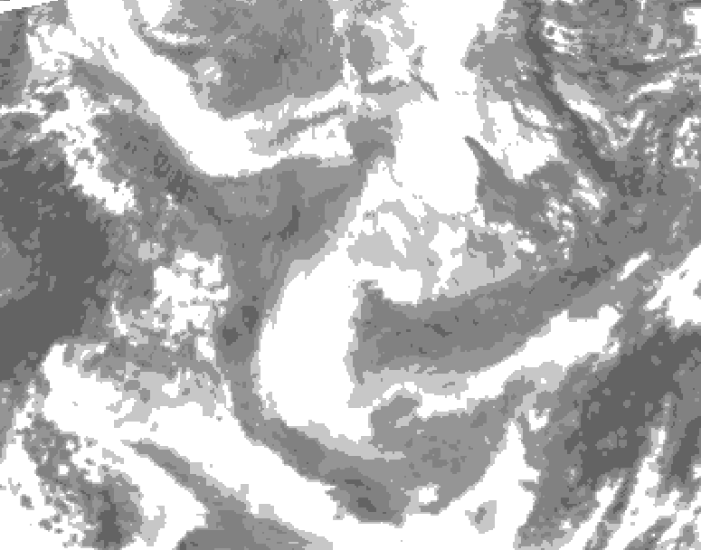 GDPS total cloud 138 hour forecast chart for Canada based on 2026/01/24 0000Z data