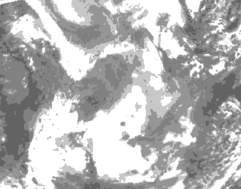 GDPS total cloud 156 hour forecast chart for Canada based on 2026/01/24 0000Z data