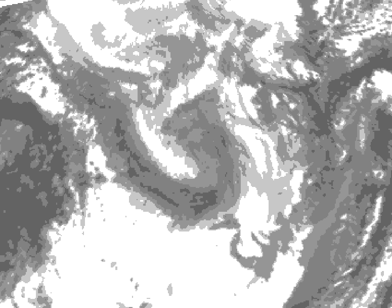 GDPS total cloud 180 hour forecast chart for Canada based on 2026/01/24 0000Z data