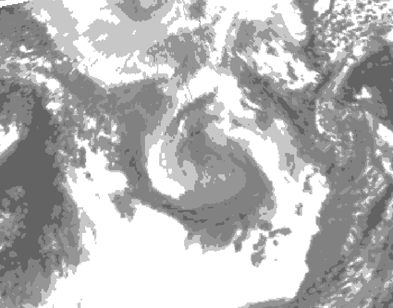 GDPS total cloud 192 hour forecast chart for Canada based on 2026/01/24 0000Z data