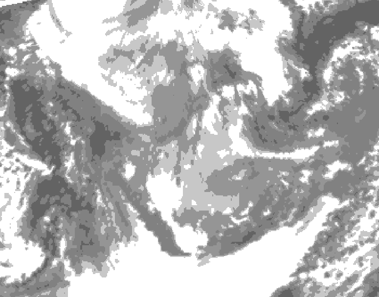 GDPS total cloud 216 hour forecast chart for Canada based on 2026/01/24 0000Z data