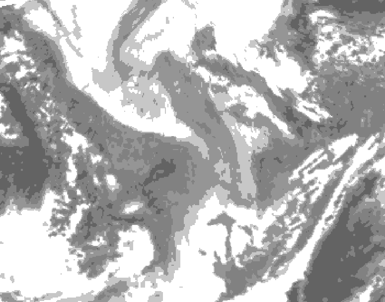 GDPS total cloud 240 hour forecast chart for Canada based on 2026/01/24 0000Z data