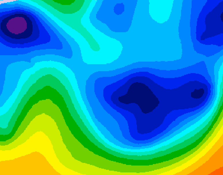 GDPS 500 millibar geopotential height 066 hour forecast chart for Canada based on 2026/01/25 0000Z data