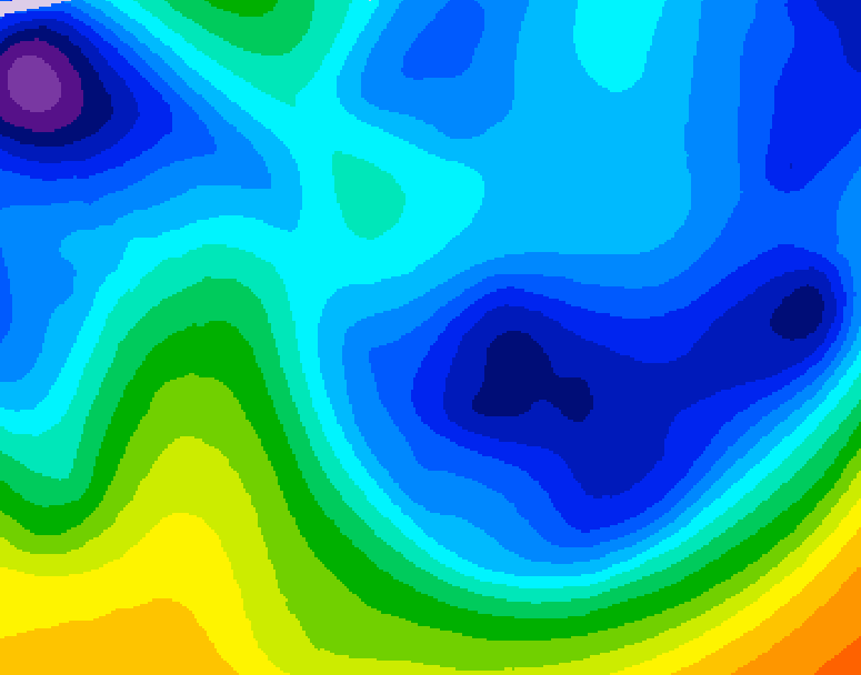 GDPS 500 millibar geopotential height 072 hour forecast chart for Canada based on 2026/01/25 0000Z data