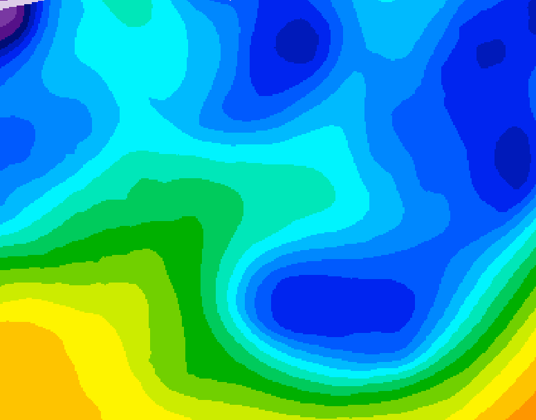 GDPS 500 millibar geopotential height 108 hour forecast chart for Canada based on 2026/01/25 0000Z data