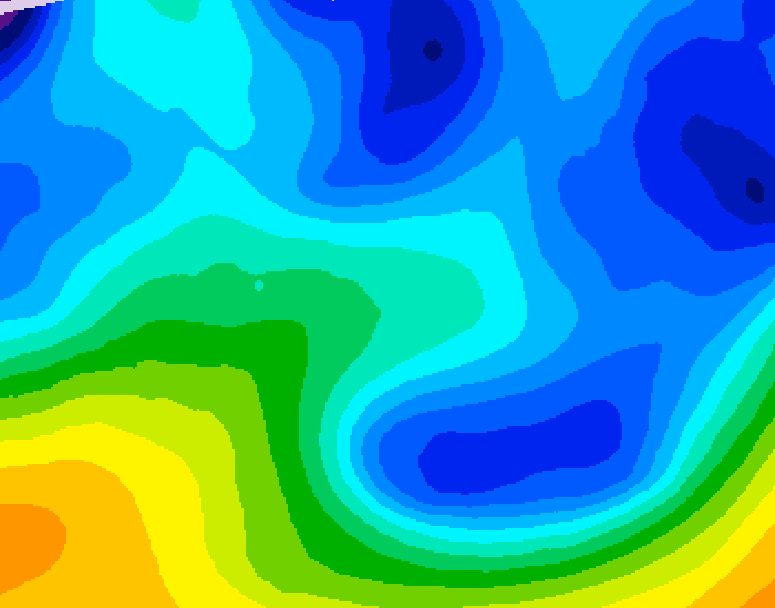 GDPS 500 millibar geopotential height 114 hour forecast chart for Canada based on 2026/01/25 0000Z data