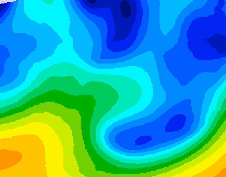 GDPS 500 millibar geopotential height 120 hour forecast chart for Canada based on 2026/01/25 0000Z data