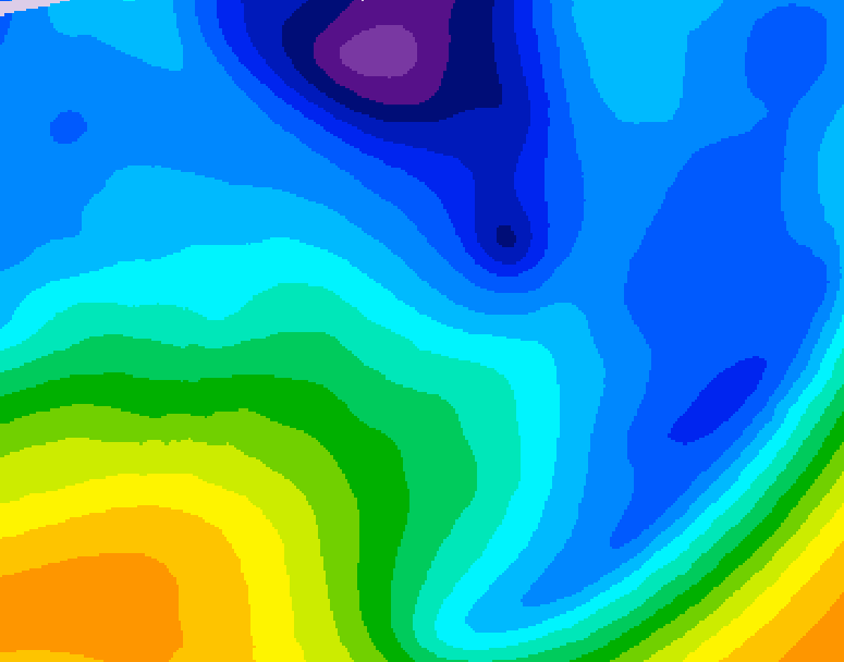 GDPS 500 millibar geopotential height 144 hour forecast chart for Canada based on 2026/01/25 0000Z data