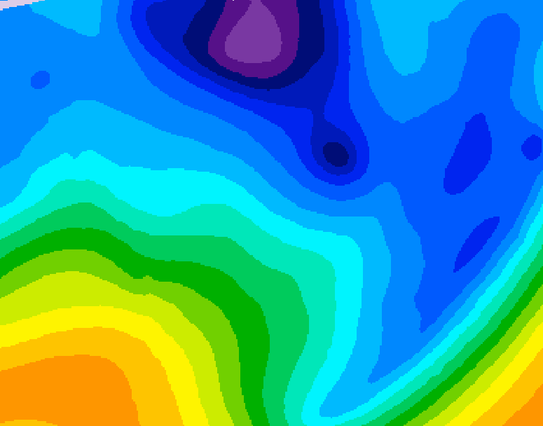 GDPS 500 millibar geopotential height 150 hour forecast chart for Canada based on 2026/01/25 0000Z data
