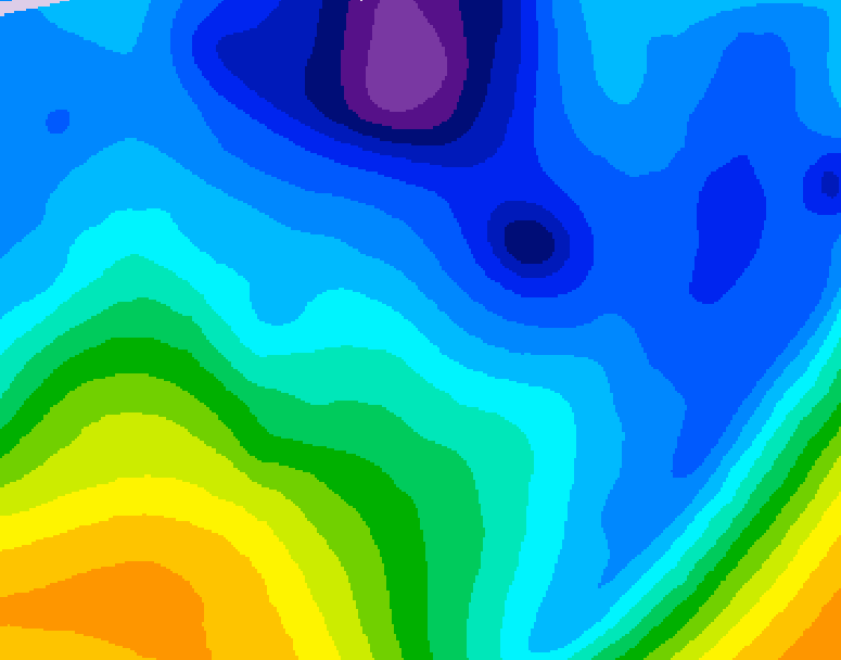GDPS 500 millibar geopotential height 156 hour forecast chart for Canada based on 2026/01/25 0000Z data