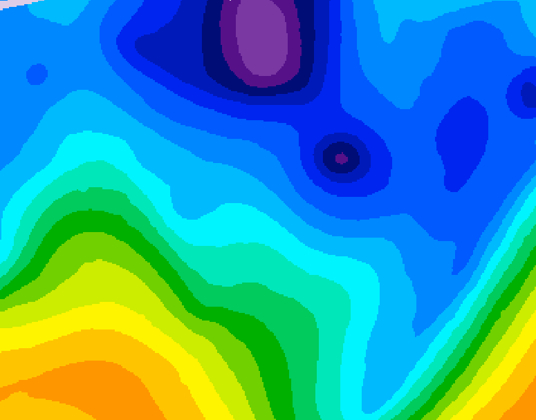 GDPS 500 millibar geopotential height 162 hour forecast chart for Canada based on 2026/01/25 0000Z data