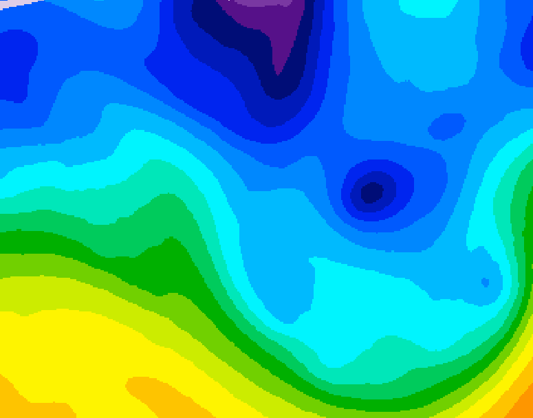 GDPS 500 millibar geopotential height 198 hour forecast chart for Canada based on 2026/01/25 0000Z data