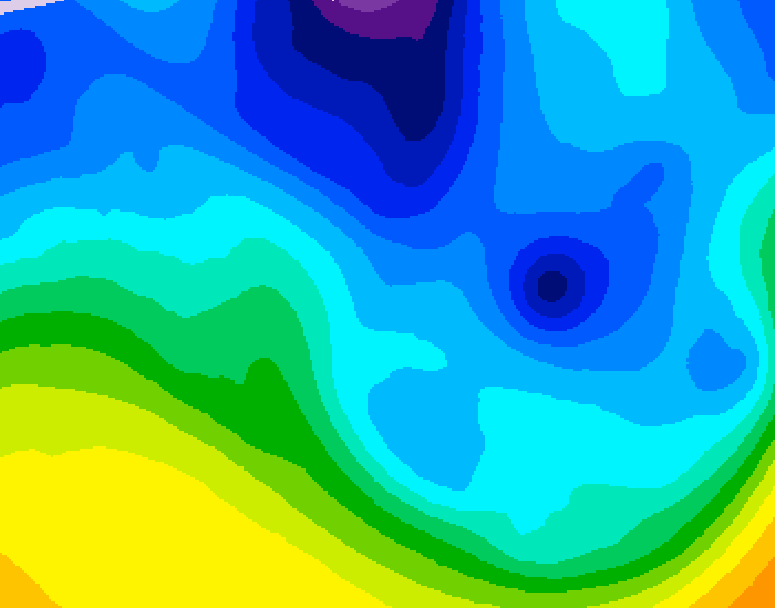 GDPS 500 millibar geopotential height 204 hour forecast chart for Canada based on 2026/01/25 0000Z data
