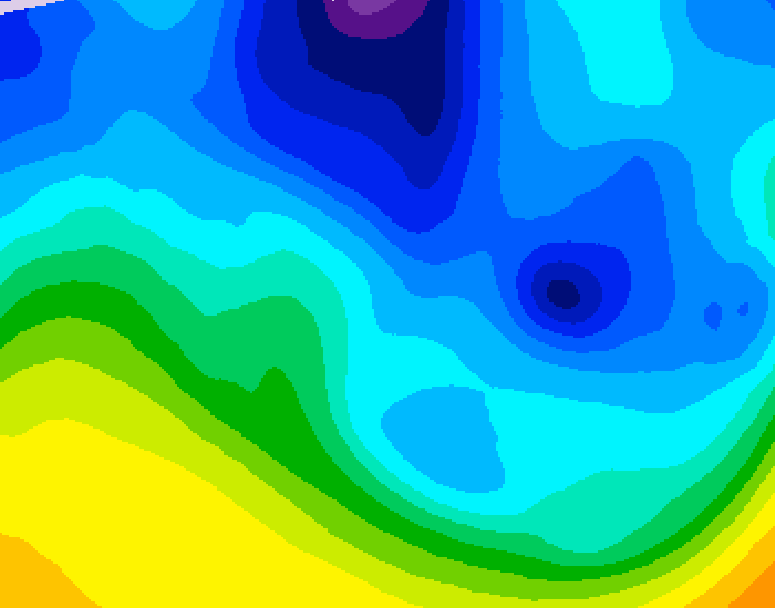 GDPS 500 millibar geopotential height 210 hour forecast chart for Canada based on 2026/01/25 0000Z data