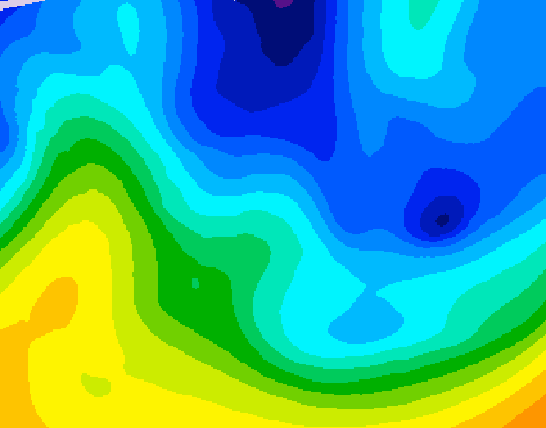 GDPS 500 millibar geopotential height 228 hour forecast chart for Canada based on 2026/01/25 0000Z data