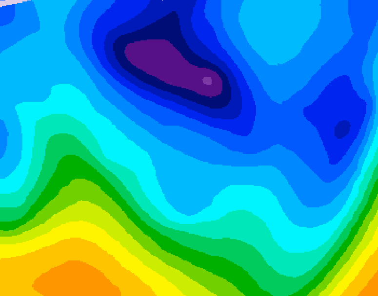 GDPS 500 millibar geopotential height 156 hour forecast chart for Canada based on 2026/01/25 1200Z data