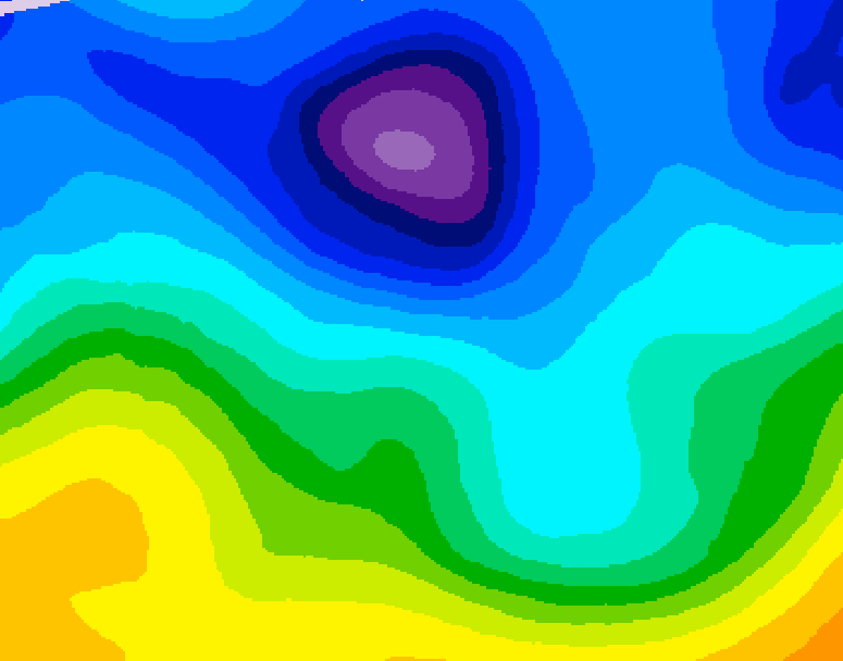 GDPS 500 millibar geopotential height 204 hour forecast chart for Canada based on 2026/01/25 1200Z data
