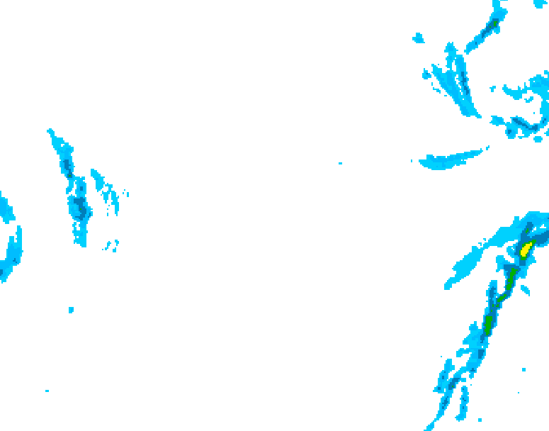 GDPS precipitation 042 hour forecast chart for Canada based on 2026/01/25 0000Z data