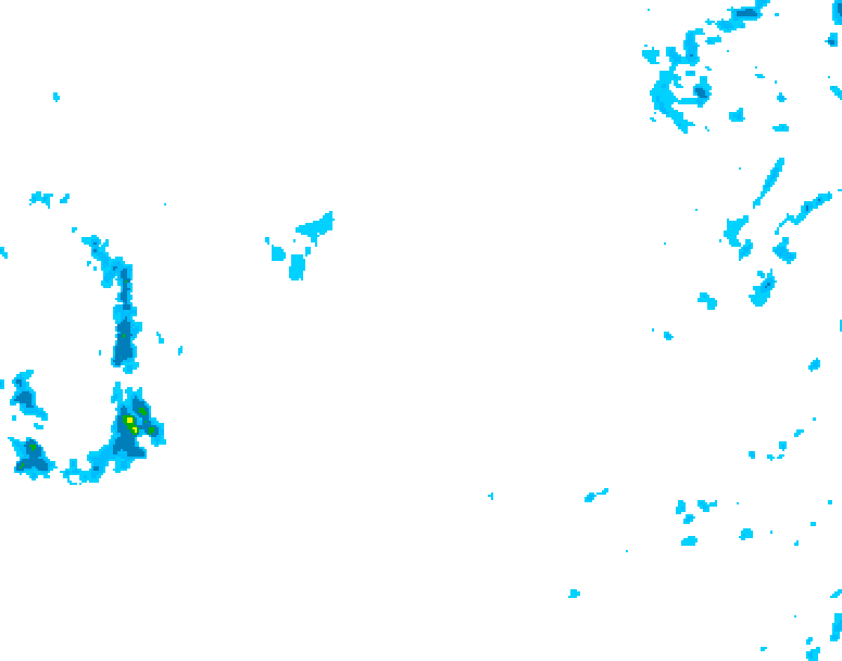 GDPS precipitation 102 hour forecast chart for Canada based on 2026/01/25 0000Z data