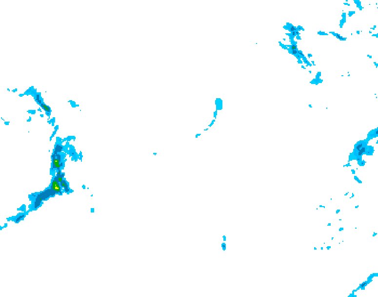 GDPS precipitation 132 hour forecast chart for Canada based on 2026/01/25 0000Z data