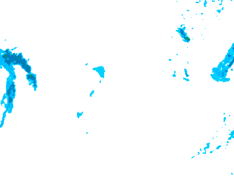 GDPS precipitation 222 hour forecast chart for Canada based on 2026/01/25 0000Z data