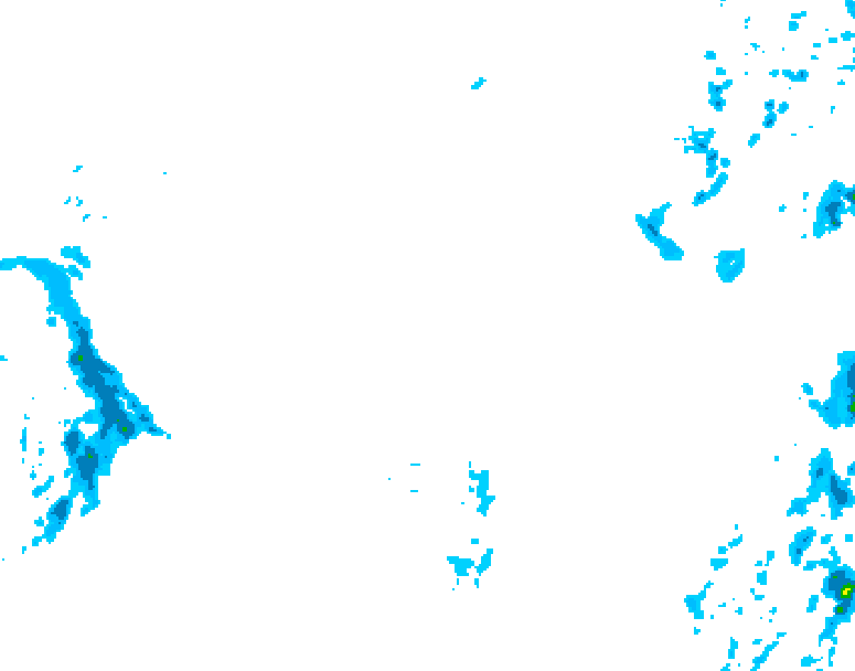 GDPS precipitation 156 hour forecast chart for Canada based on 2026/01/25 1200Z data
