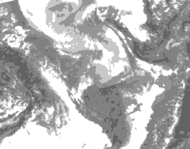 GDPS total cloud 168 hour forecast chart for Canada based on 2026/01/25 1200Z data