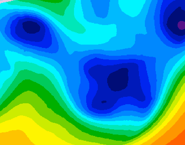 GDPS 500 millibar geopotential height 030 hour forecast chart for Canada based on 2026/01/26 0000Z data