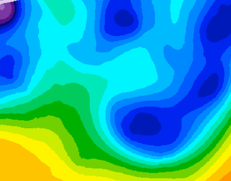GDPS 500 millibar geopotential height 078 hour forecast chart for Canada based on 2026/01/26 0000Z data