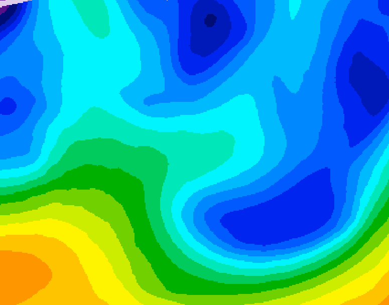 GDPS 500 millibar geopotential height 090 hour forecast chart for Canada based on 2026/01/26 0000Z data