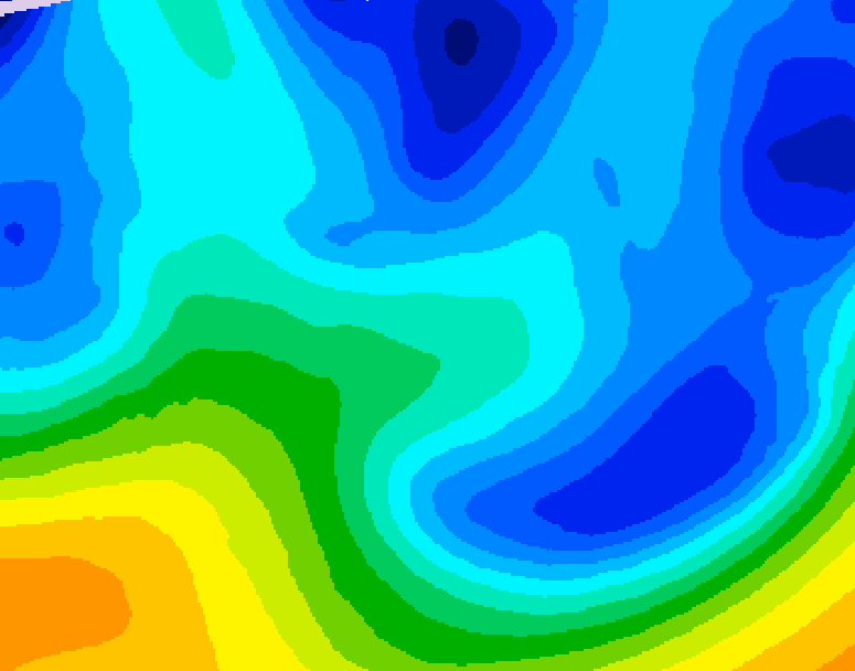 GDPS 500 millibar geopotential height 096 hour forecast chart for Canada based on 2026/01/26 0000Z data